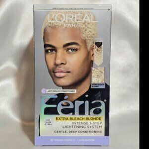 L'Oreal Paris Feria Extra Bleach Blonde #205 Intense Permanent Hair Color Vegan